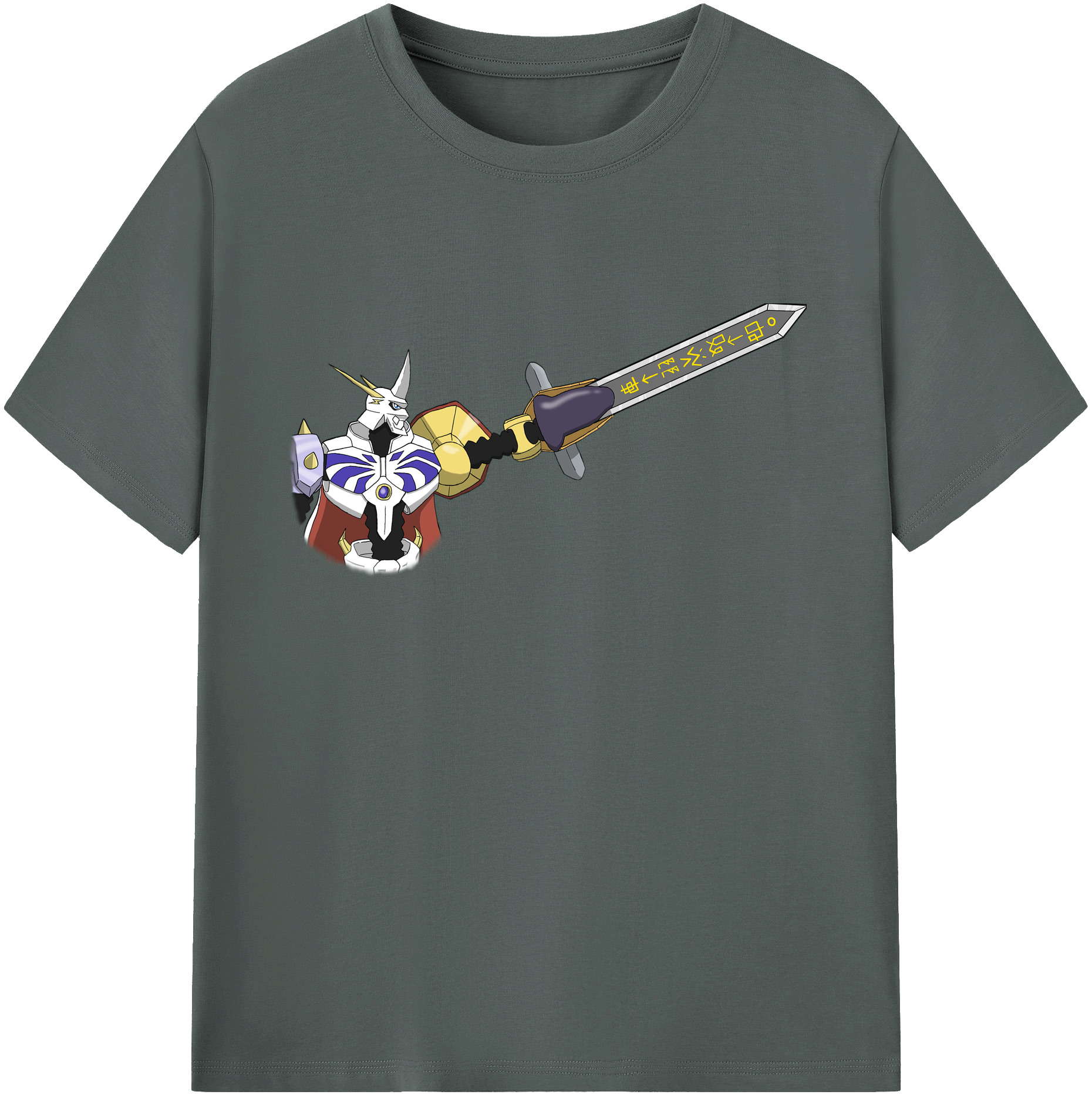 （画像用） Digimon デジタルモンスター/デジモン 綿100％ メンズ半袖Tシャツ｜肌触りやわらか＆通気性